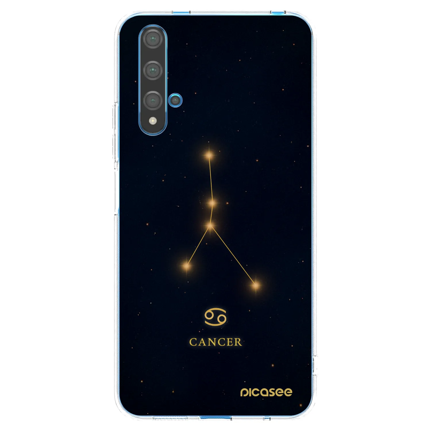 Picasee διαφανής θήκη σιλικόνης Huawei Nova 5T - CANCER