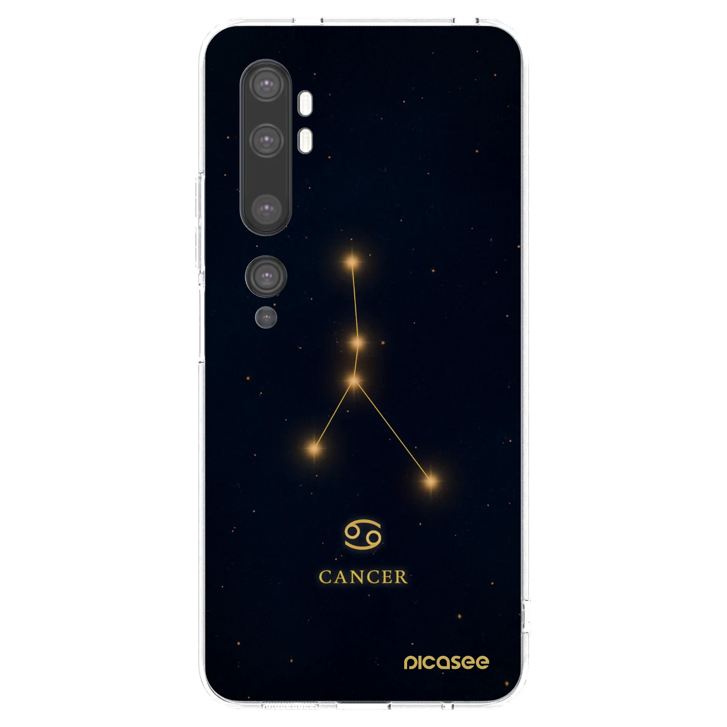 Picasee διαφανής θήκη σιλικόνης Xiaomi Mi Note 10 (Pro) - CANCER
