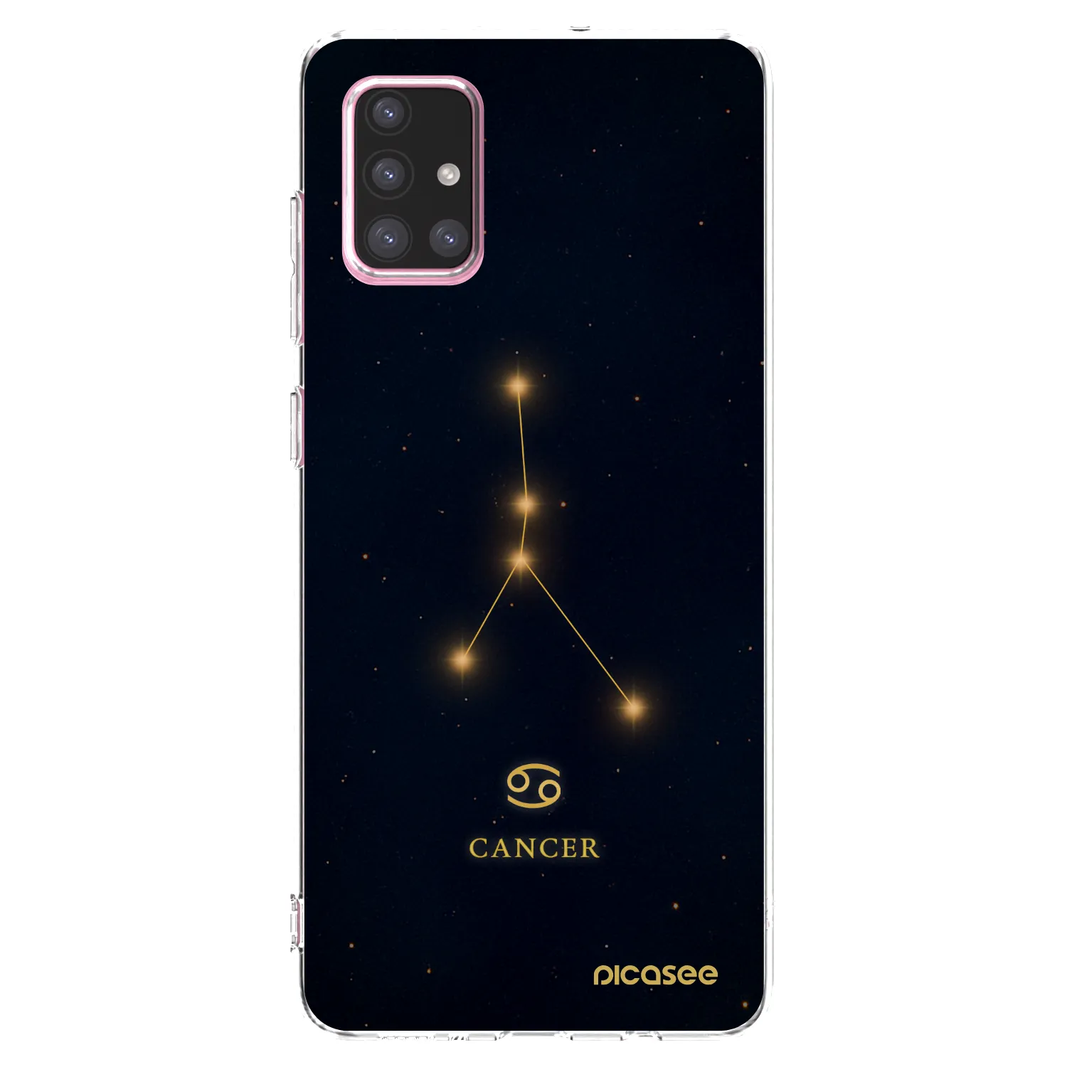 Picasee διαφανής θήκη σιλικόνης Samsung Galaxy A71 A715F - CANCER