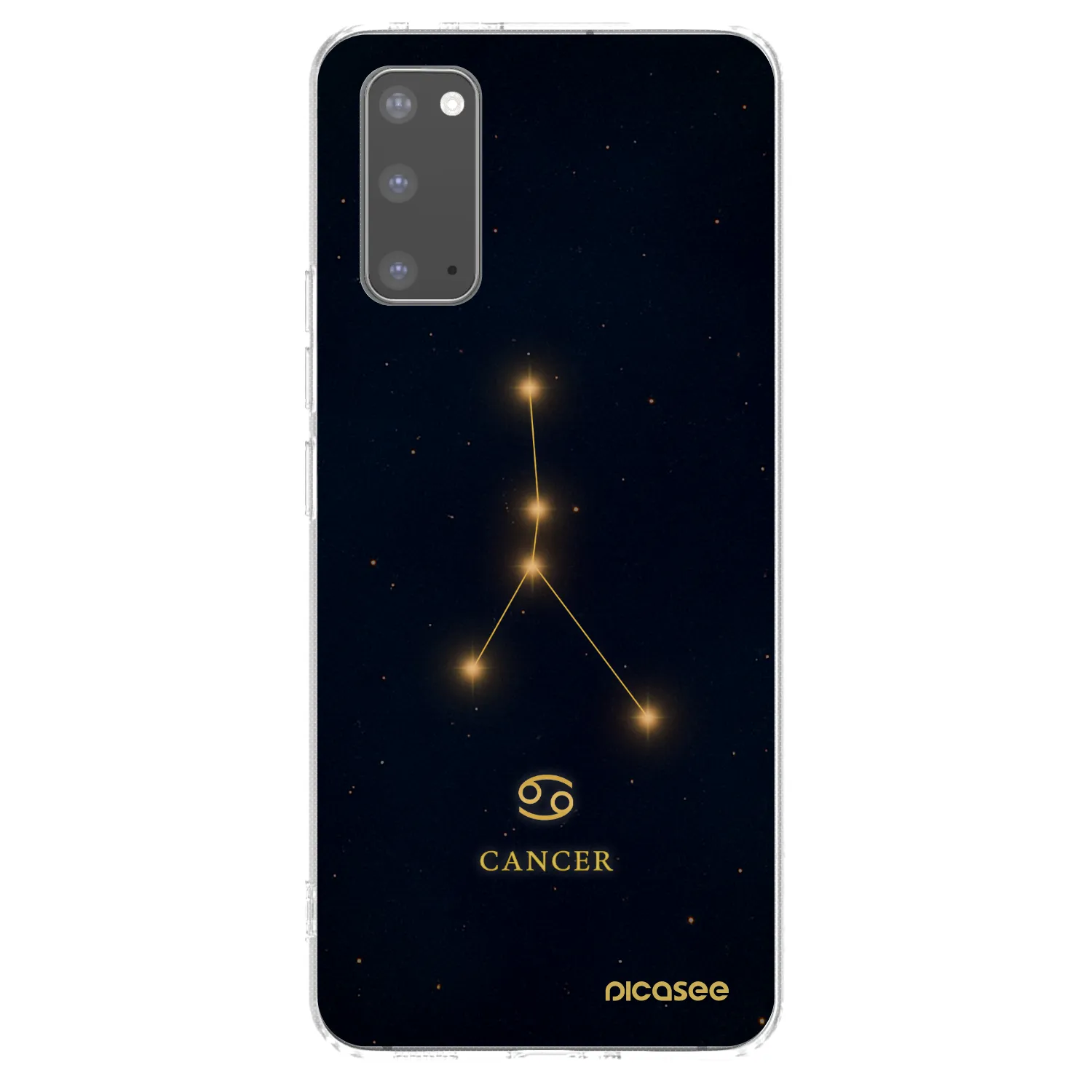 Picasee διαφανής θήκη σιλικόνης Samsung Galaxy S20 G980F - CANCER
