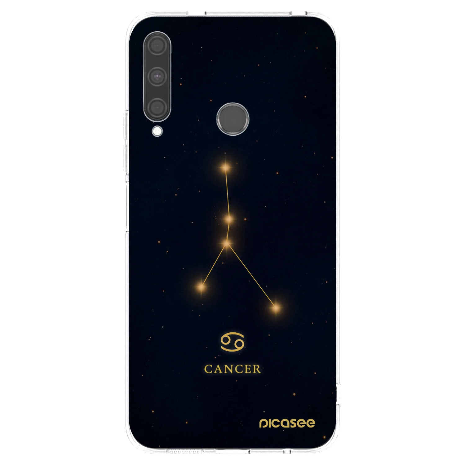 Picasee διαφανής θήκη σιλικόνης Huawei P40 Lite E - CANCER