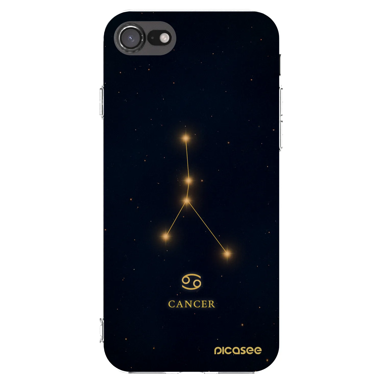 Picasee διαφανής θήκη σιλικόνης Apple iPhone SE 2020 - CANCER