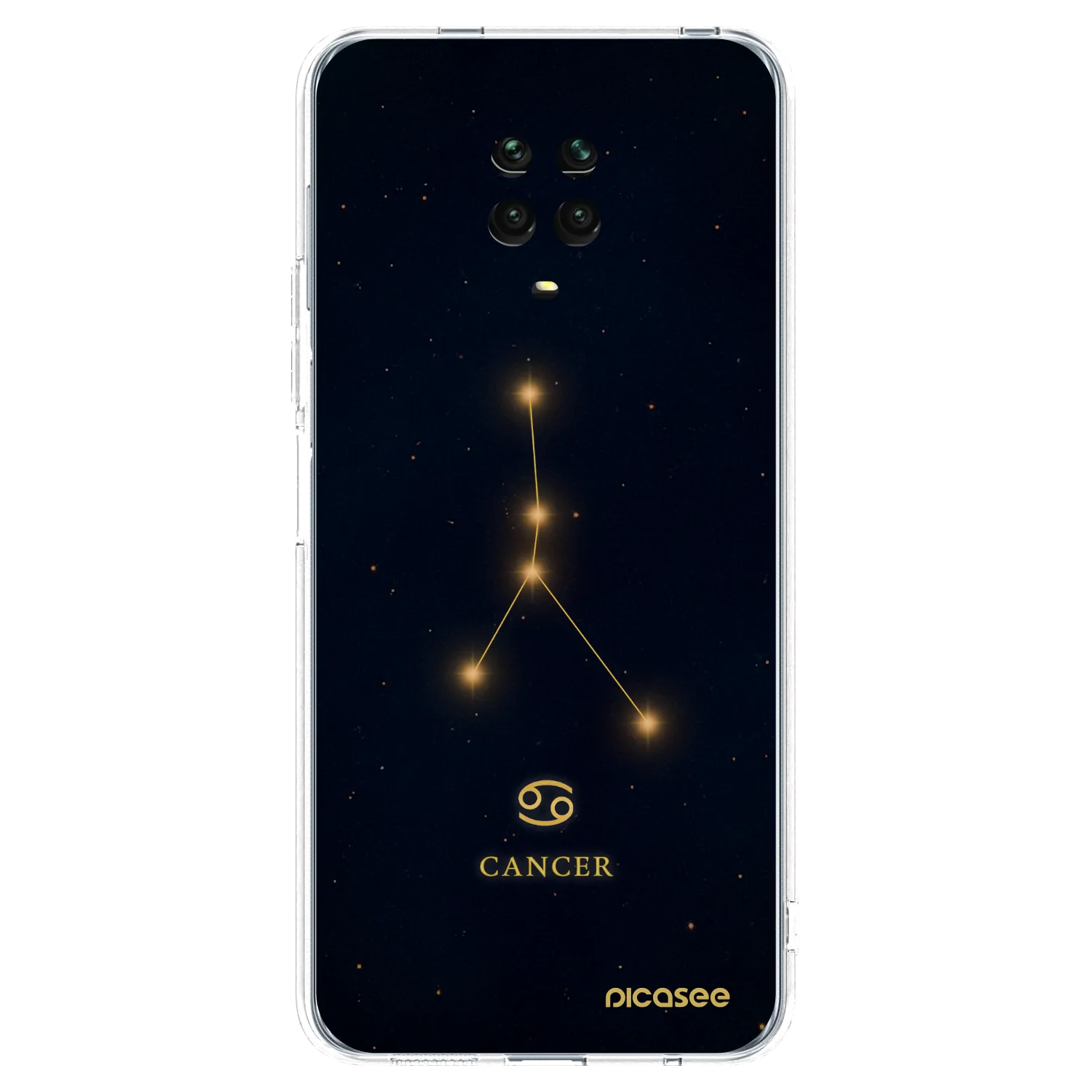 Picasee διαφανής θήκη σιλικόνης Xiaomi Redmi Note 9S - CANCER