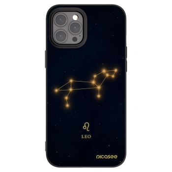 Picasee Μαύρη θήκη σιλικόνης για Apple iPhone 12 Pro Max - LEO