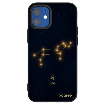 Picasee Μαύρη θήκη σιλικόνης για Apple iPhone 12 mini - LEO