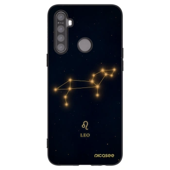 Picasee Μαύρη θήκη σιλικόνης για Realme 5 - LEO