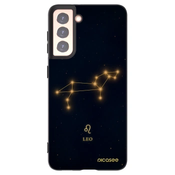 Picasee Μαύρη θήκη σιλικόνης για Samsung Galaxy S21 5G G991B - LEO