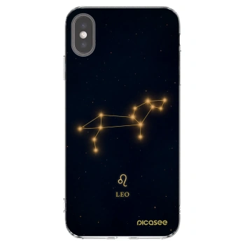 Picasee διαφανής θήκη σιλικόνης Apple iPhone XS Max - LEO
