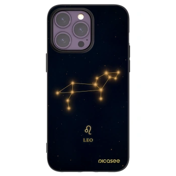 Picasee Μαύρη θήκη σιλικόνης για Apple iPhone 14 Pro Max - LEO