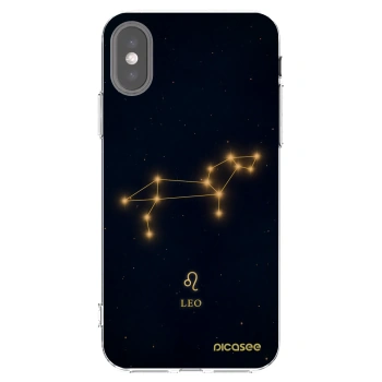 Picasee διαφανής θήκη σιλικόνης Apple iPhone X/XS - LEO