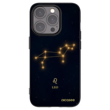 Picasee Μαύρη θήκη σιλικόνης για Apple iPhone 15 Pro - LEO