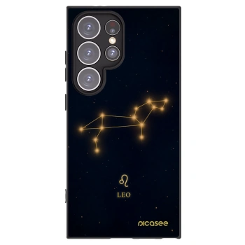 Picasee Μαύρη θήκη σιλικόνης για Samsung Galaxy S24 Ultra S928B 5G - LEO