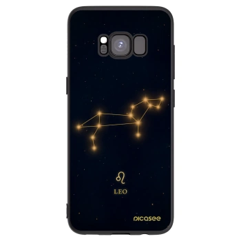 Picasee Μαύρη θήκη σιλικόνης για Samsung Galaxy S8 G950F - LEO