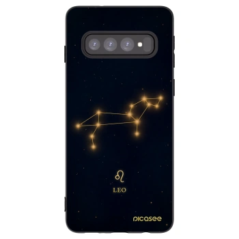 Picasee Μαύρη θήκη σιλικόνης για Samsung Galaxy S10 G973 - LEO