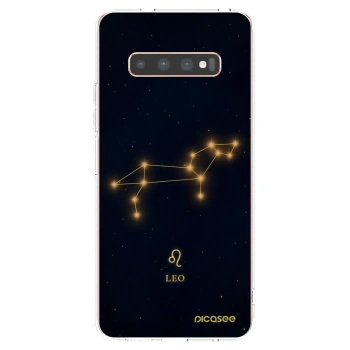 Picasee διαφανής θήκη σιλικόνης Samsung Galaxy S10 Plus G975 - LEO