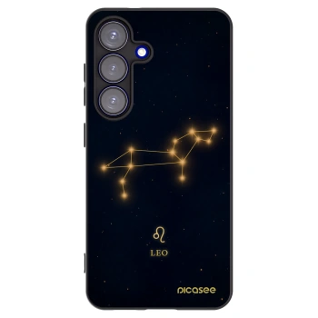 Picasee Μαύρη θήκη σιλικόνης για Samsung Galaxy S25 5G - LEO