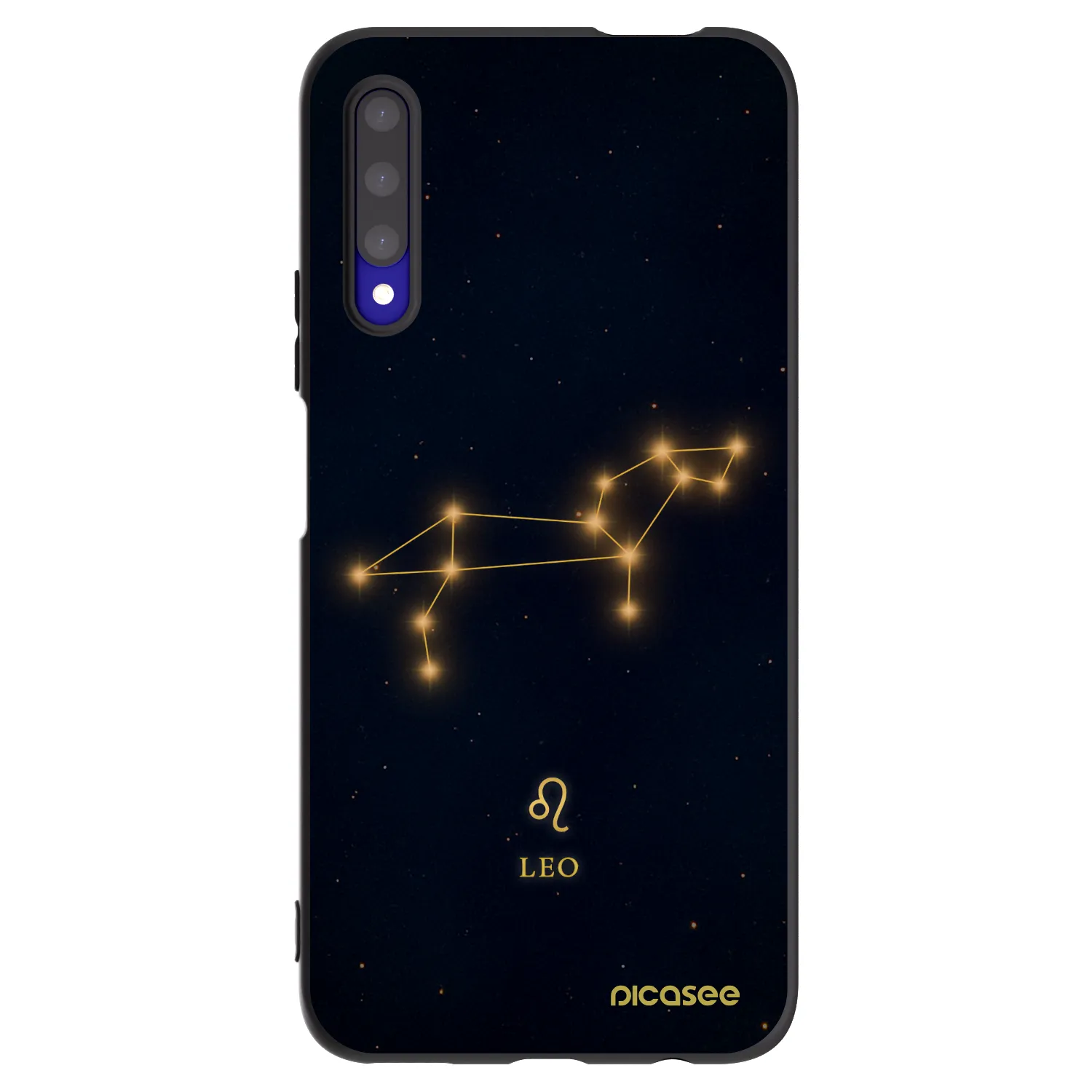 Picasee Μαύρη θήκη σιλικόνης για Honor 9X Pro - LEO