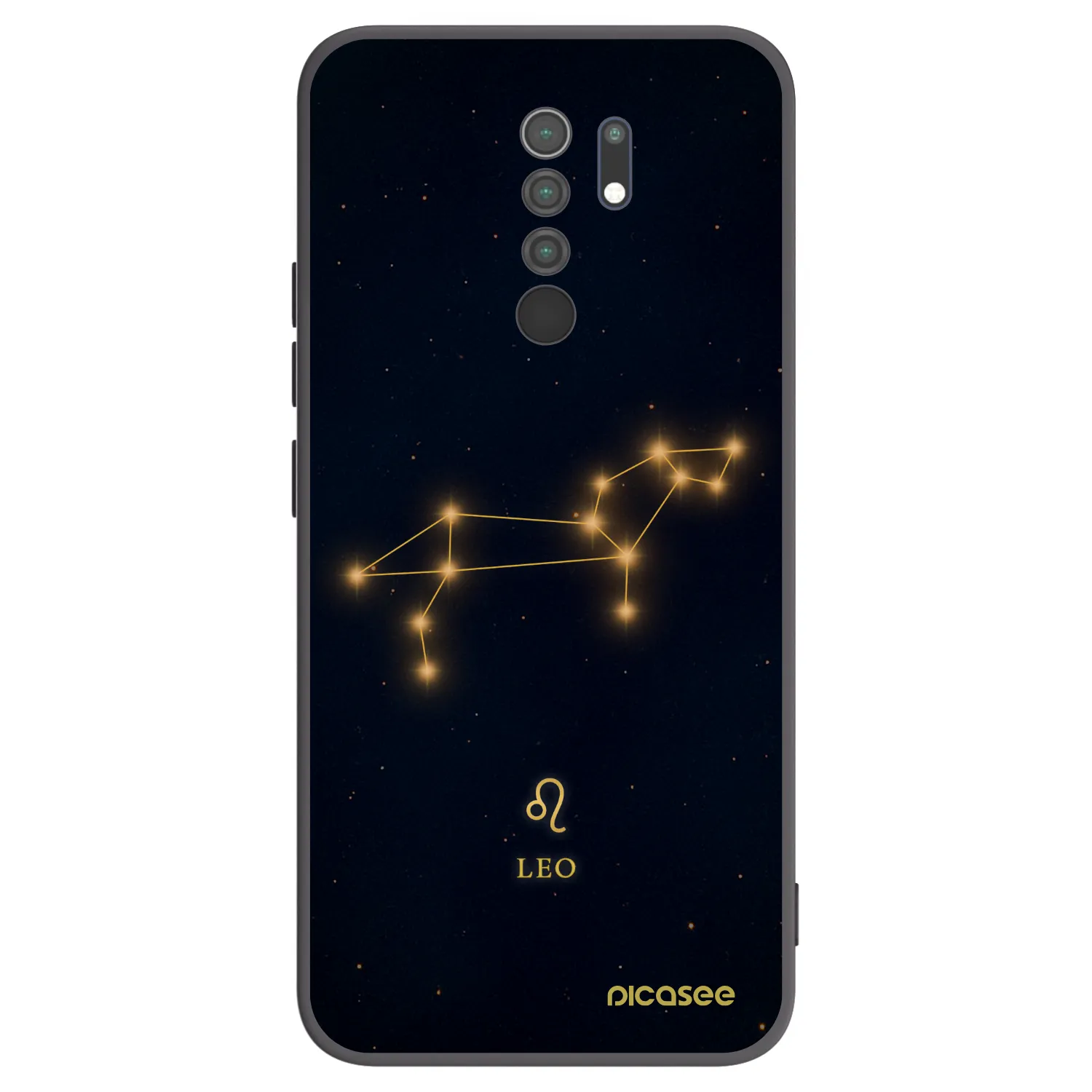 Picasee Μαύρη θήκη σιλικόνης για Xiaomi Redmi 9 - LEO