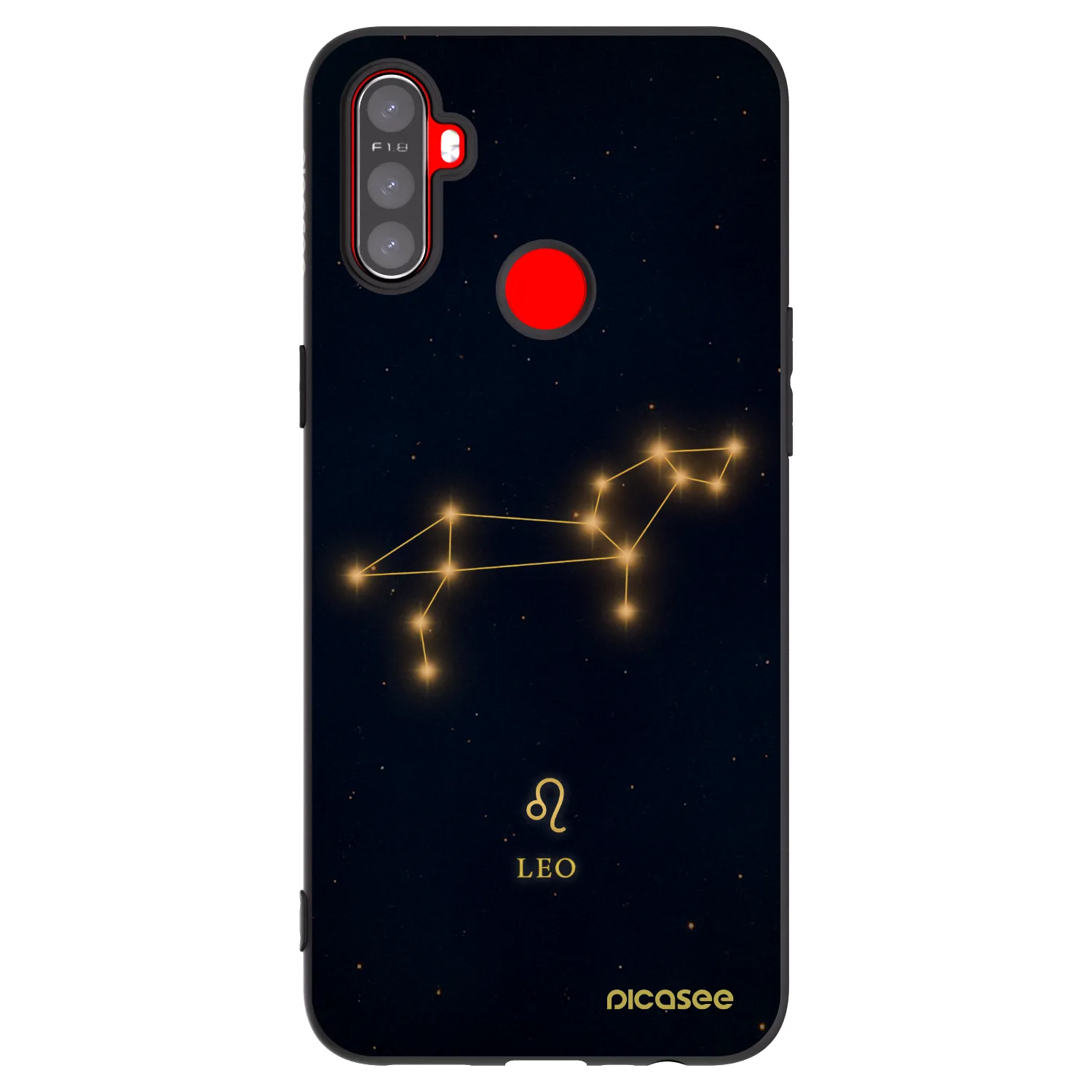 Picasee Μαύρη θήκη σιλικόνης για Realme C3 - LEO