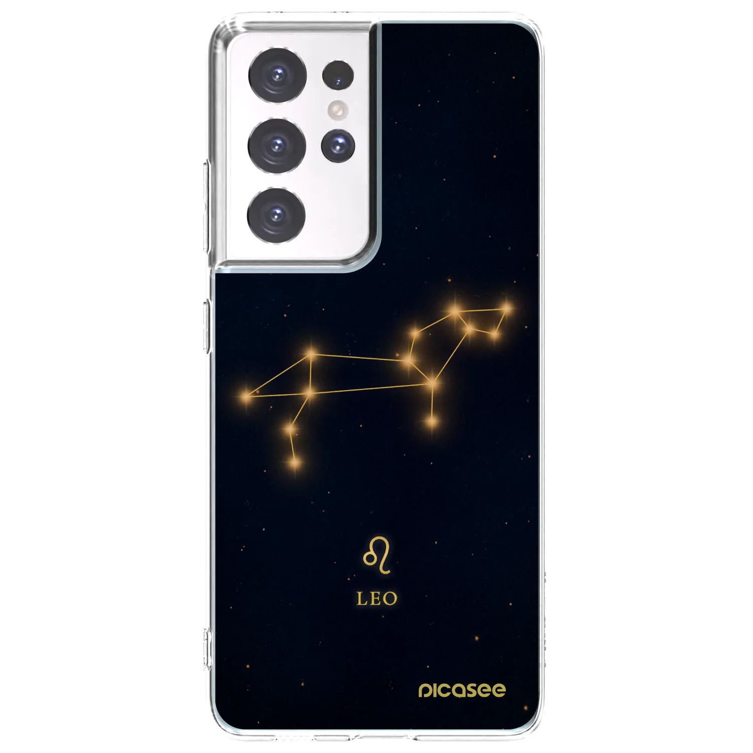 Picasee διαφανής θήκη σιλικόνης Samsung Galaxy S21 Ultra 5G G998B - LEO