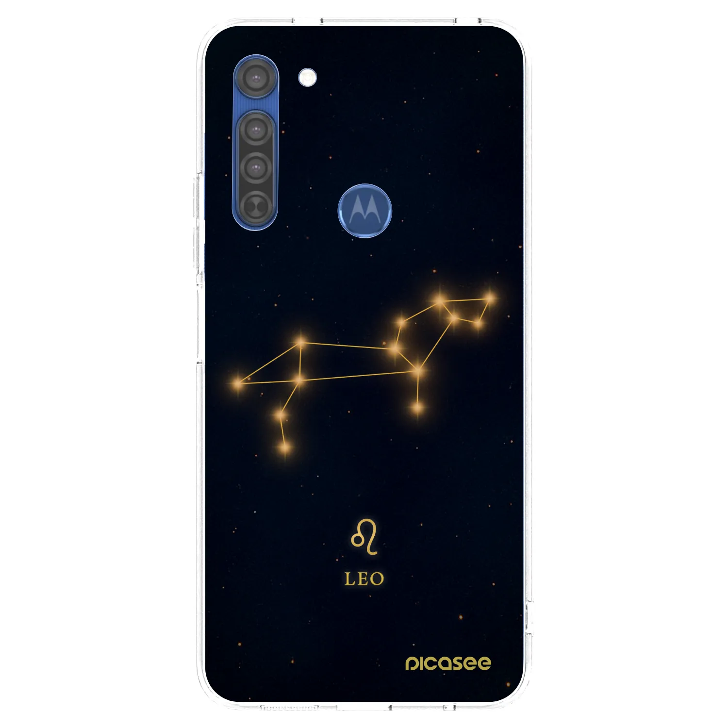 Picasee διαφανής θήκη σιλικόνης Motorola Moto G8 - LEO