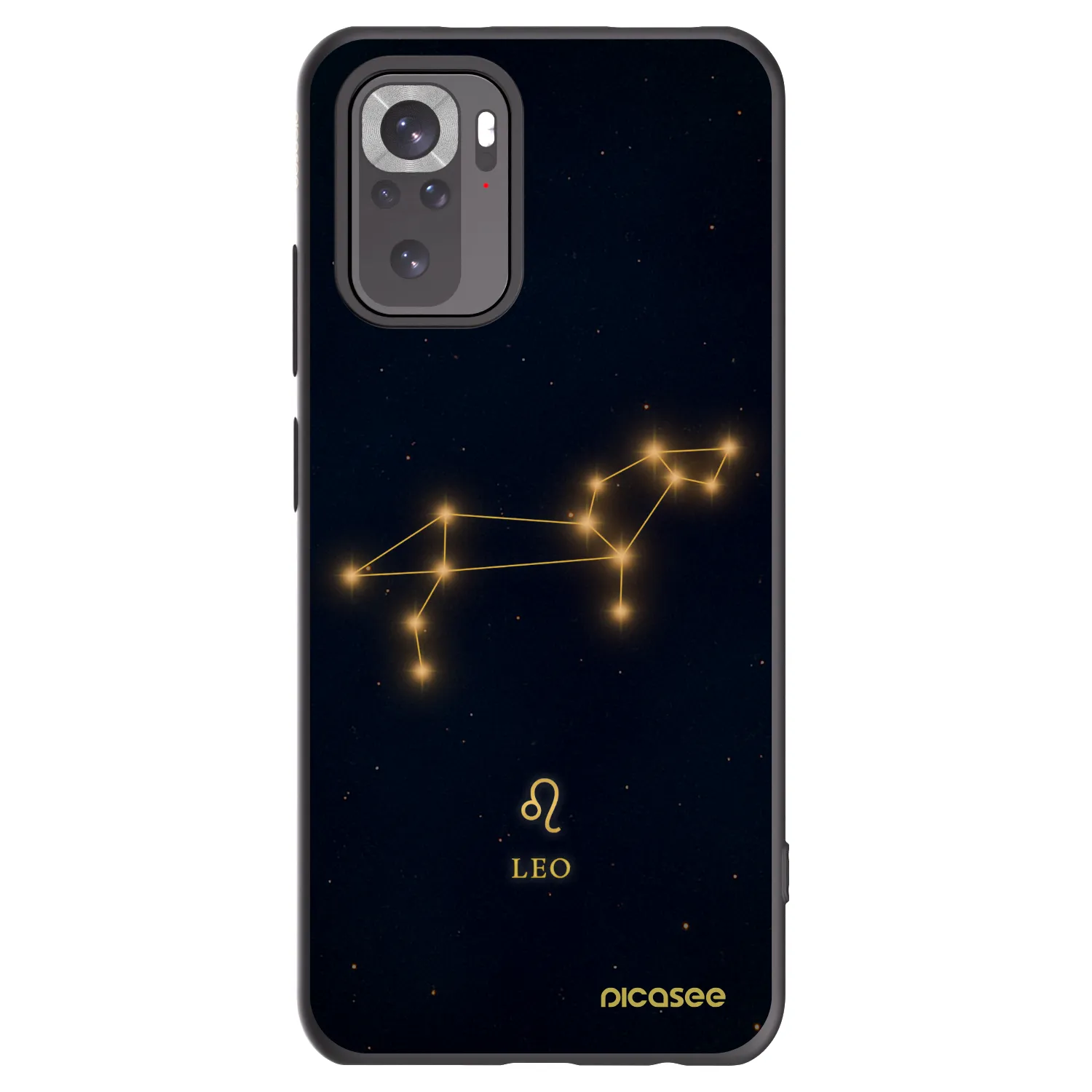 Picasee Μαύρη θήκη σιλικόνης για Xiaomi Redmi Note 10 - LEO
