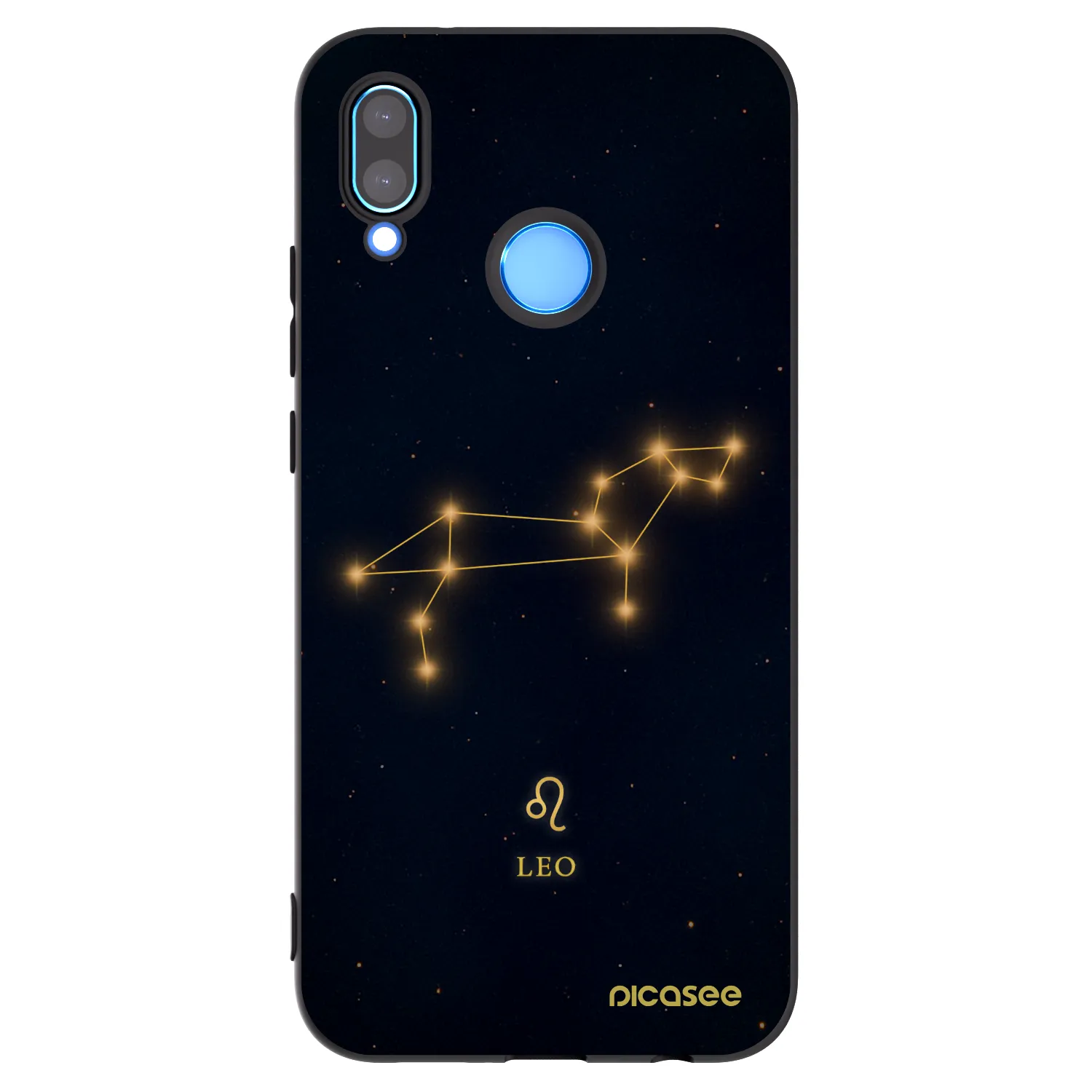Picasee Μαύρη θήκη σιλικόνης για Huawei P20 Lite - LEO
