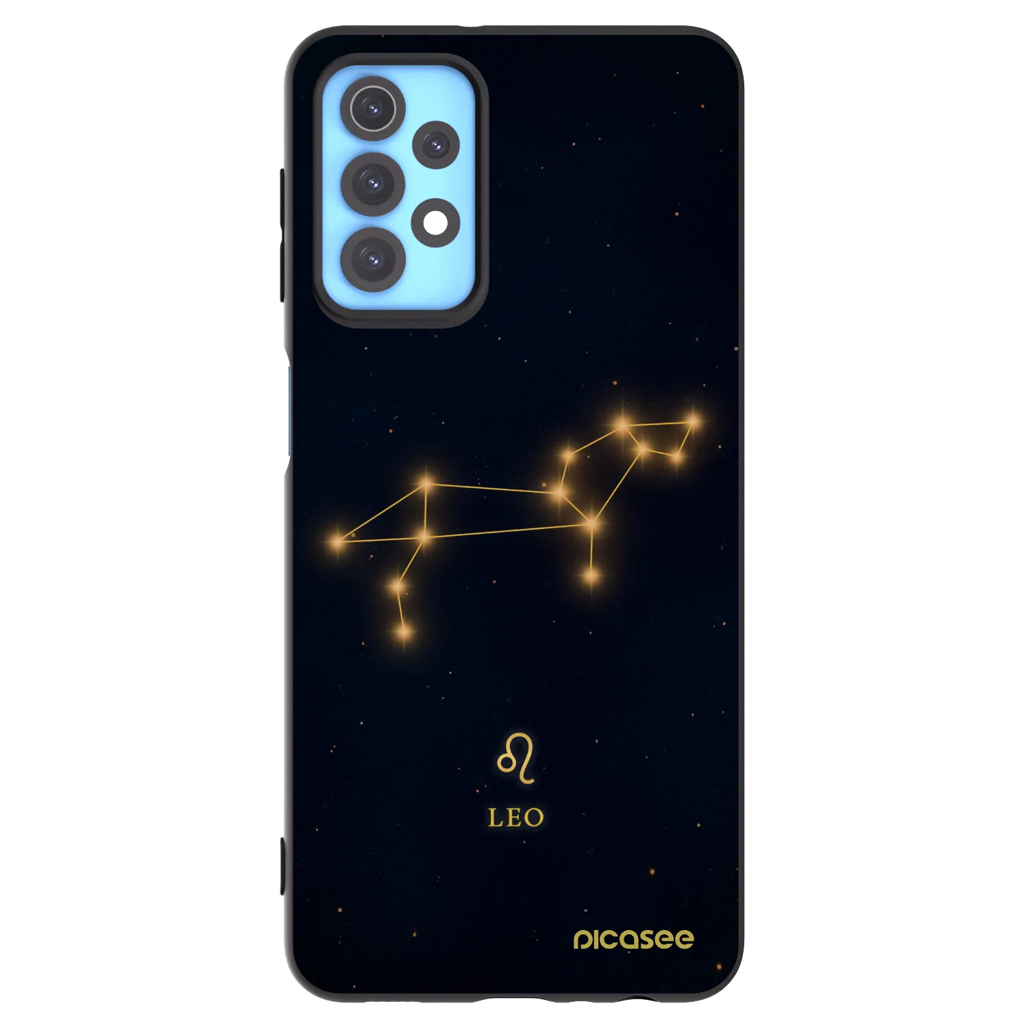 Picasee Μαύρη θήκη σιλικόνης για Samsung Galaxy A32 4G SM-A325F - LEO