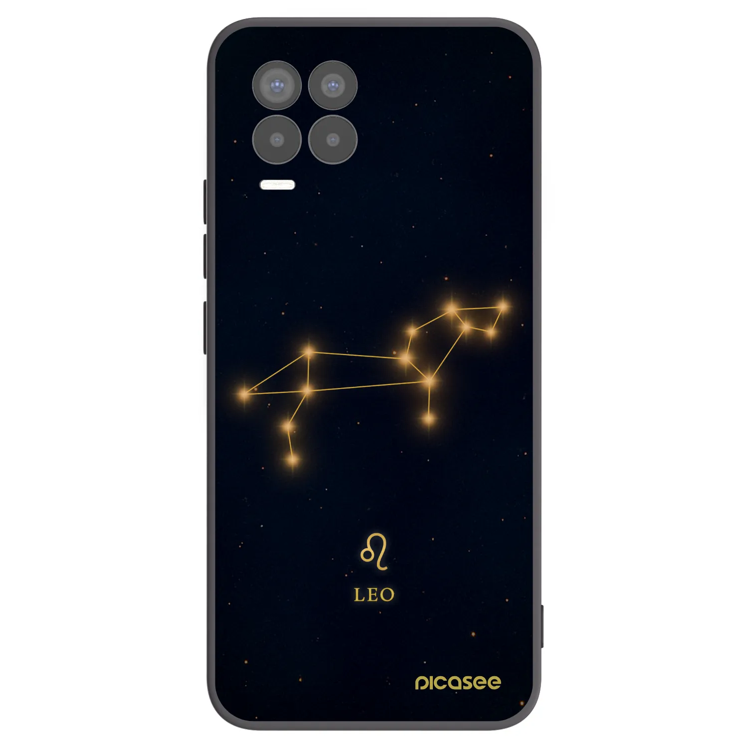 Picasee Μαύρη θήκη σιλικόνης για Realme 8 Pro - LEO