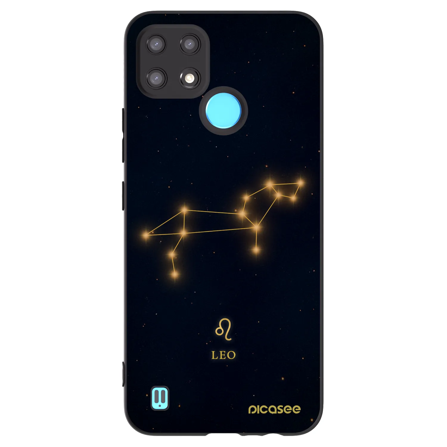 Picasee Μαύρη θήκη σιλικόνης για Realme C21 - LEO