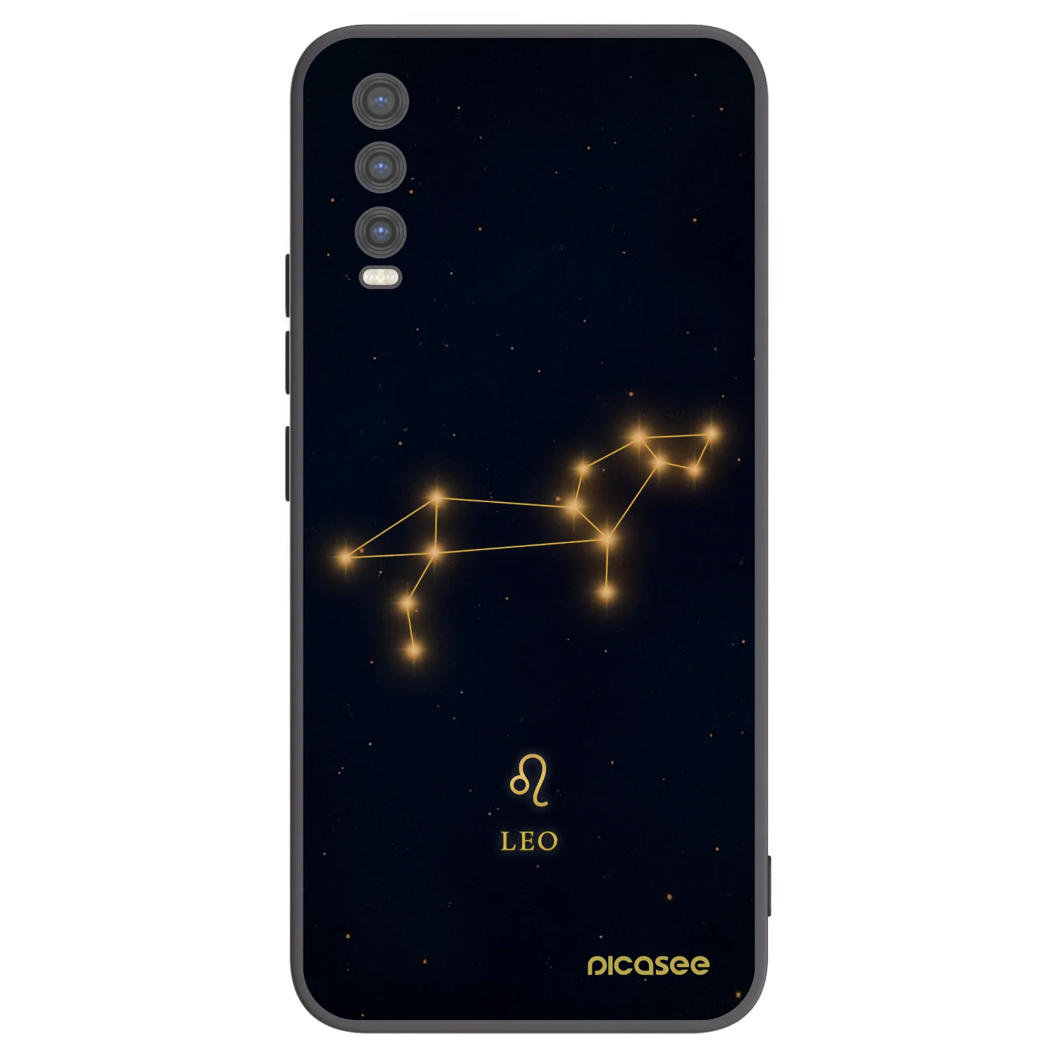 Picasee Μαύρη θήκη σιλικόνης για Vivo Y20s - LEO