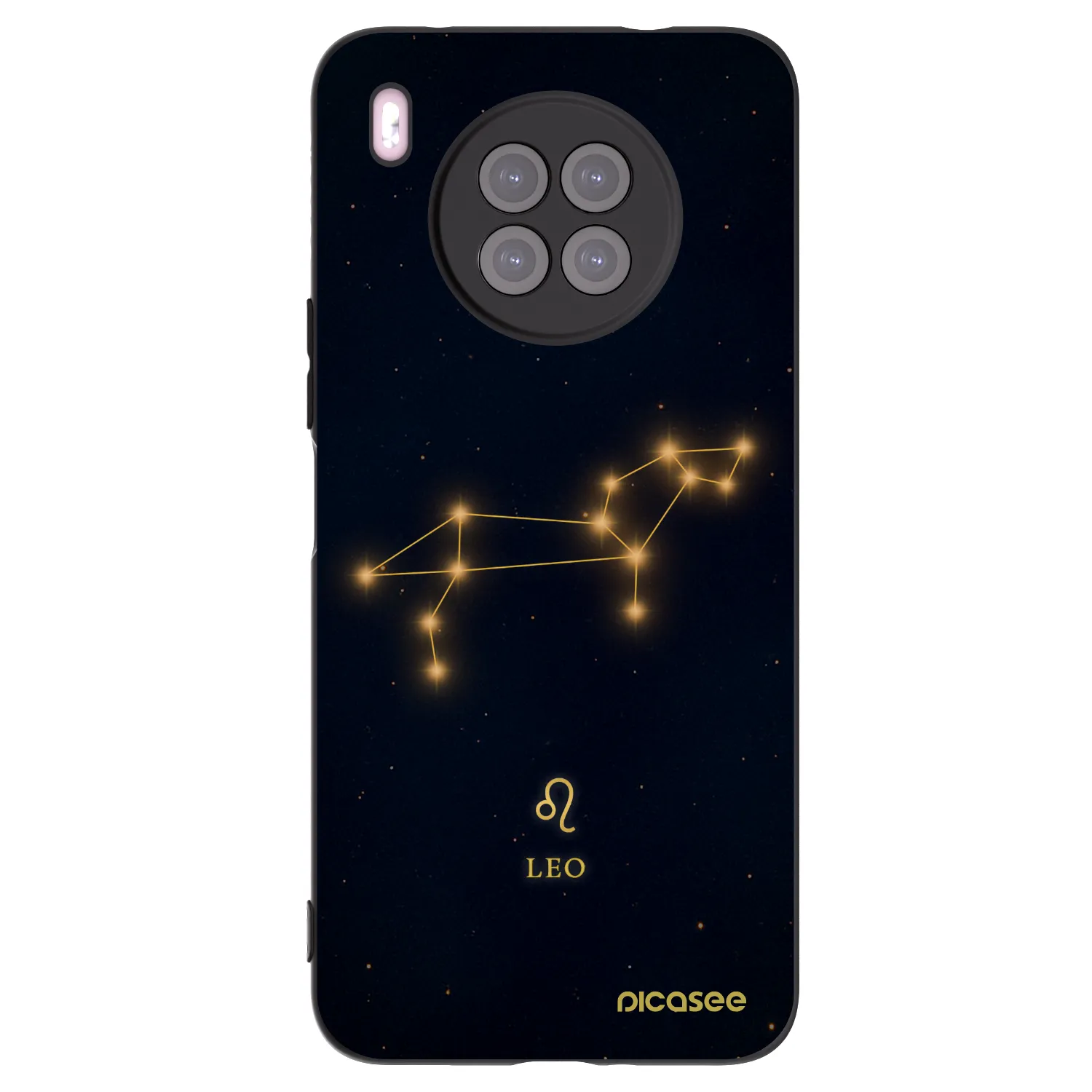 Picasee Μαύρη θήκη σιλικόνης για Huawei Nova 8i - LEO