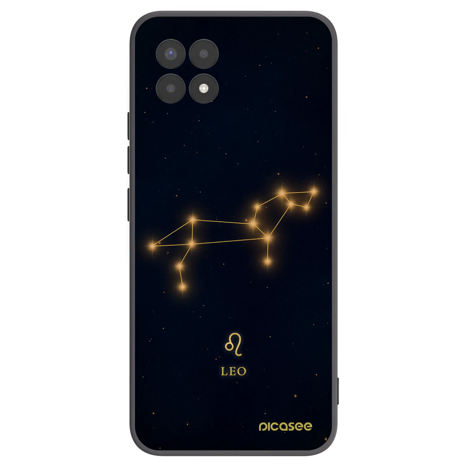 Picasee Μαύρη θήκη σιλικόνης για Realme 8i - LEO