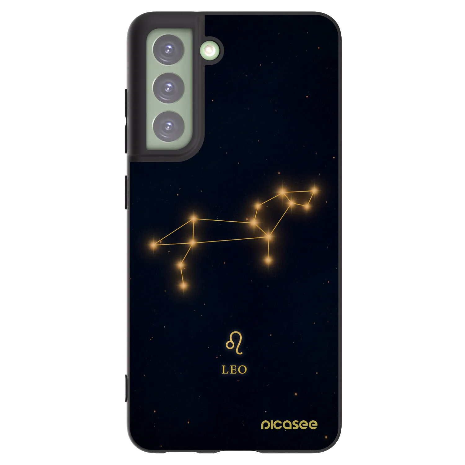Picasee Μαύρη θήκη σιλικόνης για Samsung Galaxy S21 FE 5G - LEO