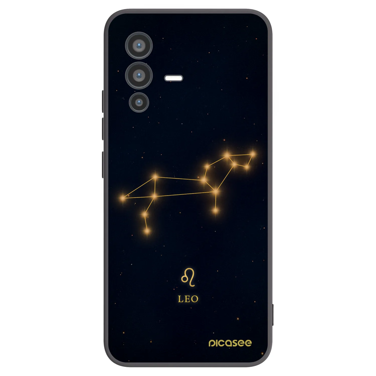 Picasee Μαύρη θήκη σιλικόνης για Vivo V23 5G - LEO