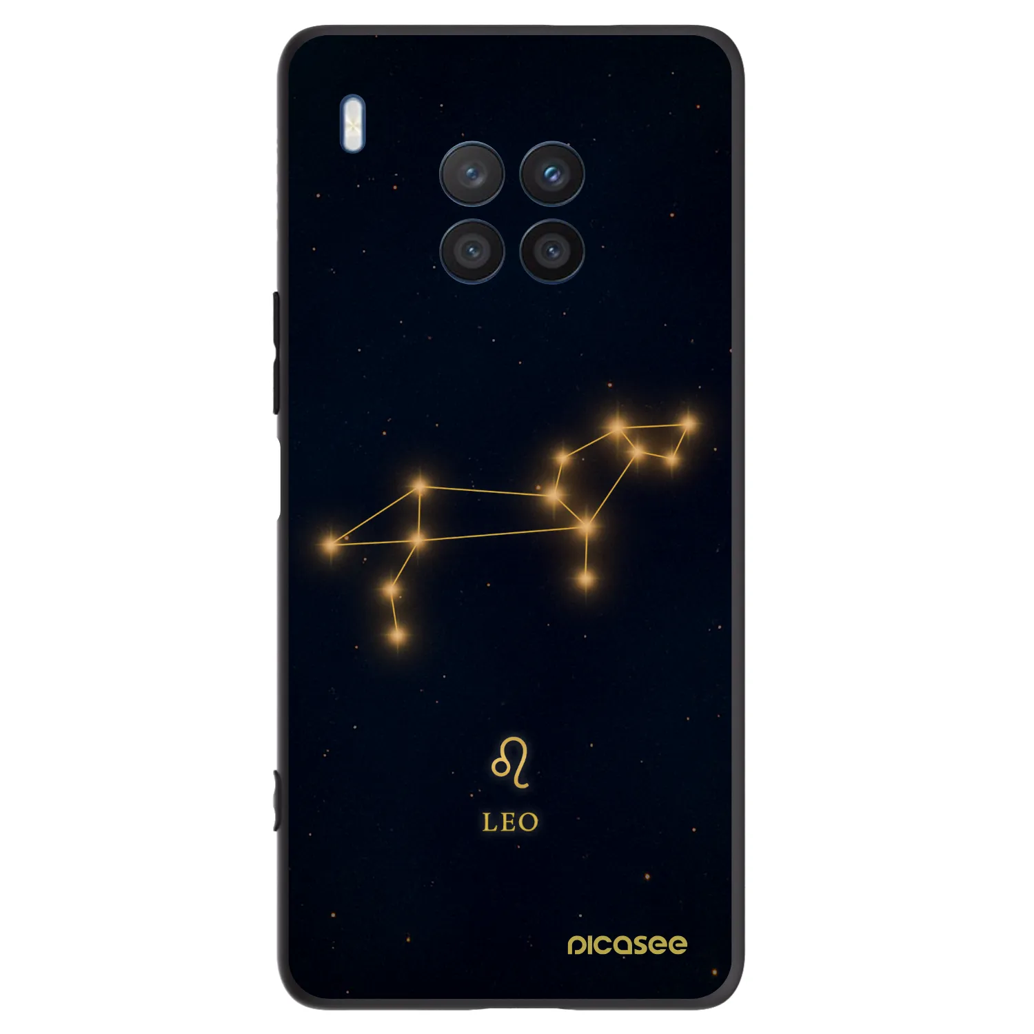 Picasee Μαύρη θήκη σιλικόνης για Honor 50 Lite - LEO