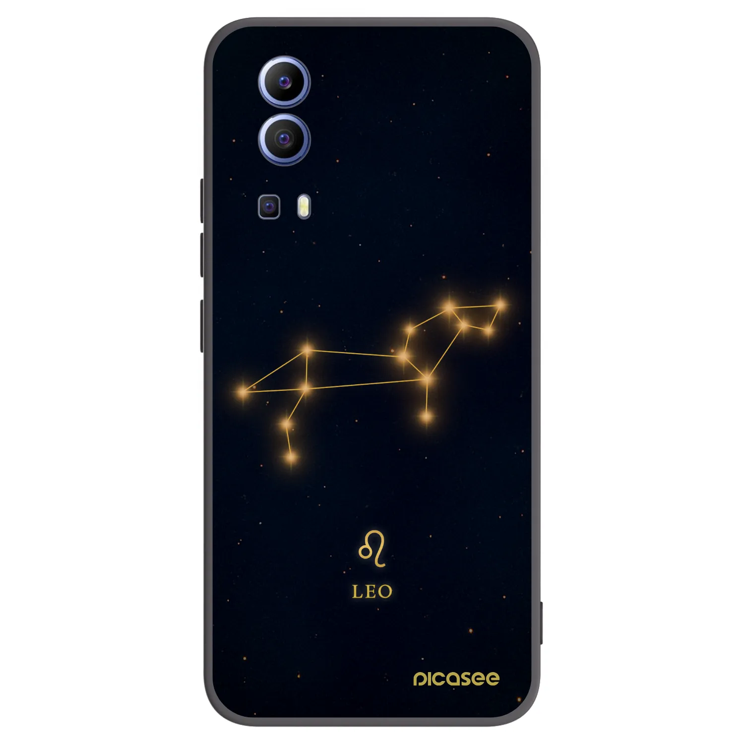 Picasee Μαύρη θήκη σιλικόνης για Vivo Y52 5G - LEO