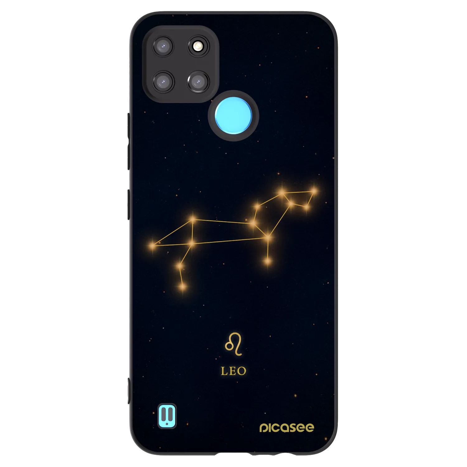 Picasee Μαύρη θήκη σιλικόνης για Realme C21Y - LEO