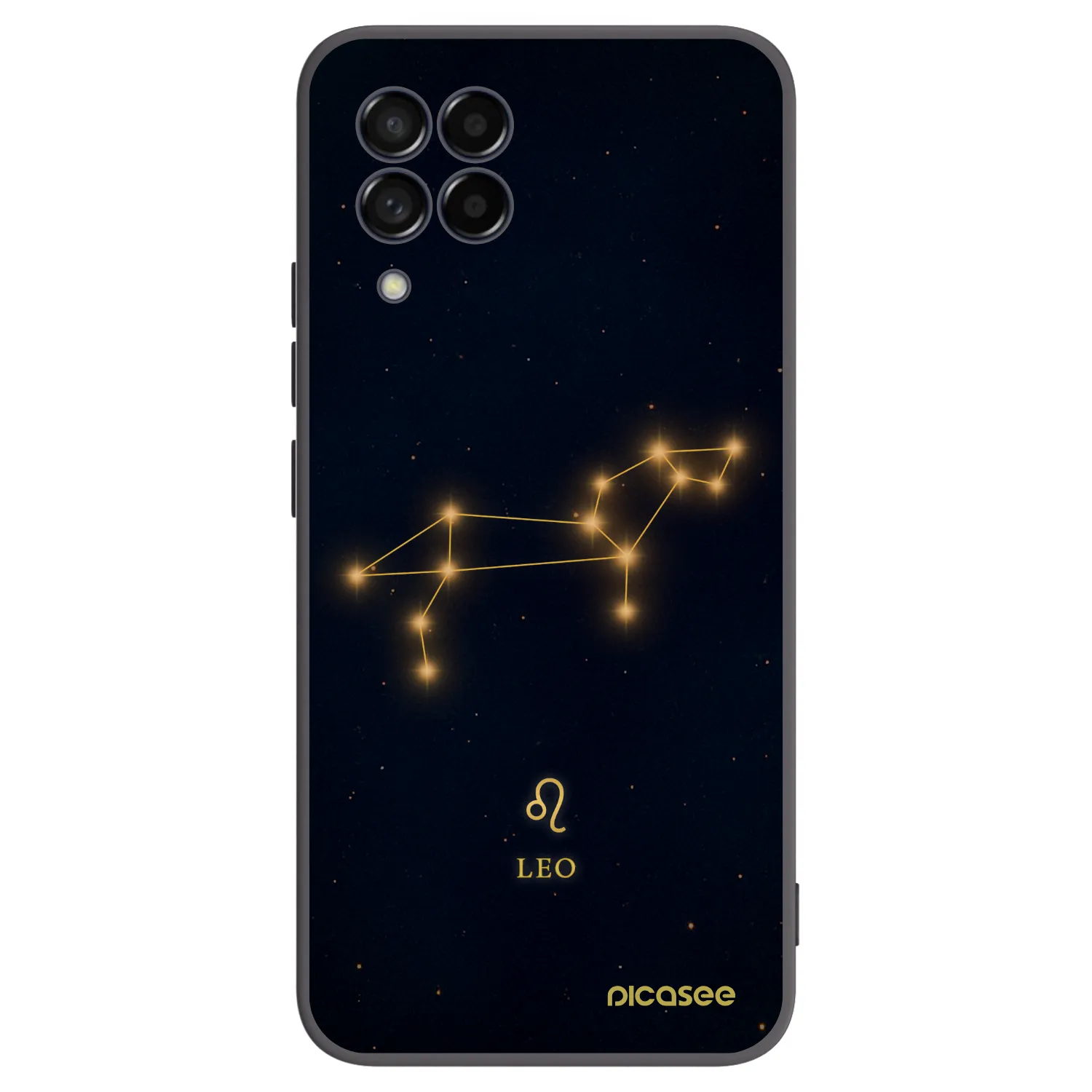Picasee Μαύρη θήκη σιλικόνης για Samsung Galaxy M53 5G - LEO