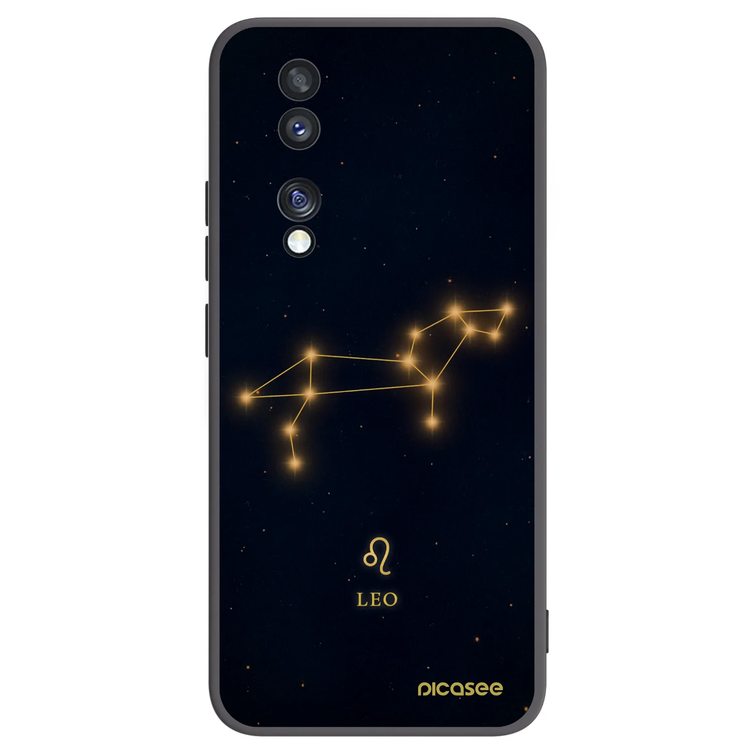 Picasee Μαύρη θήκη σιλικόνης για Honor 70 - LEO
