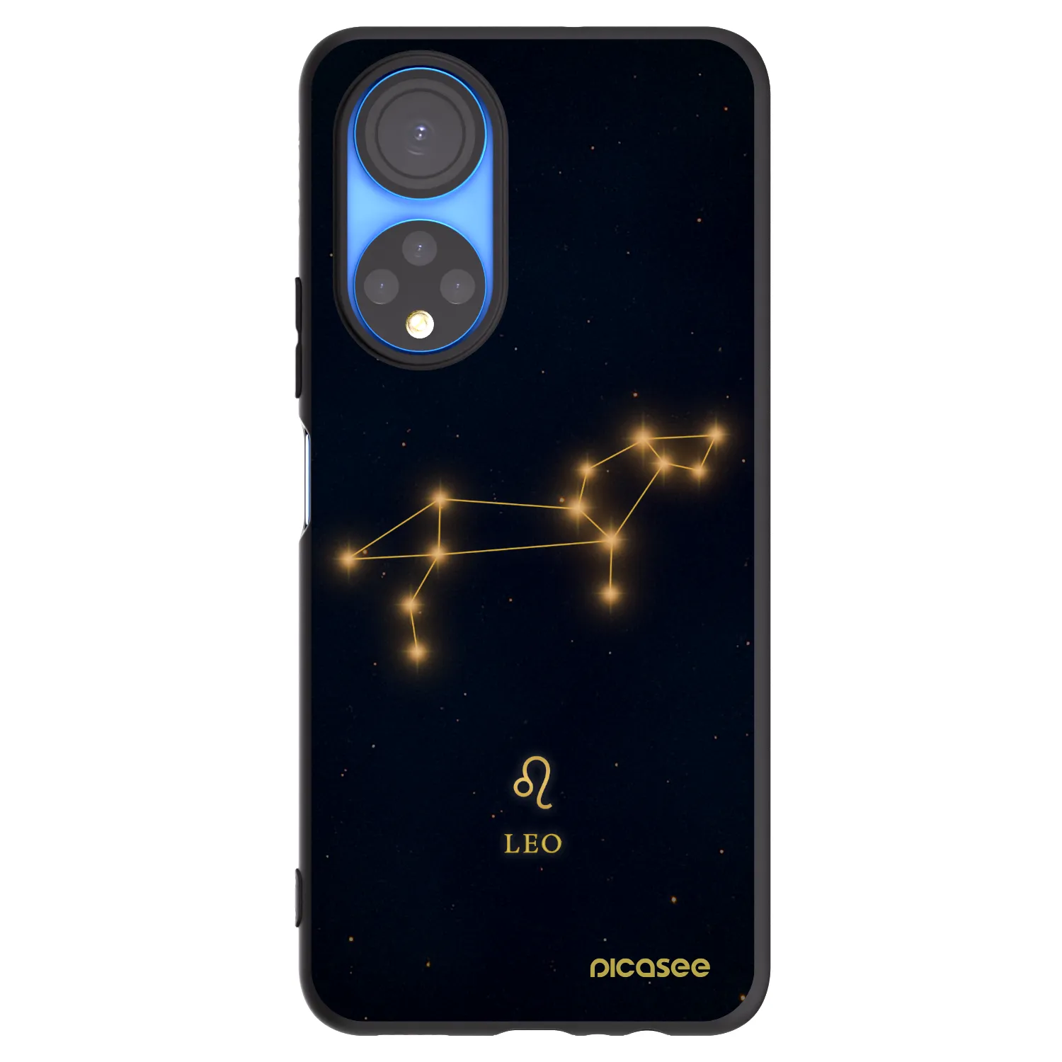 Picasee Μαύρη θήκη σιλικόνης για Honor X7 - LEO