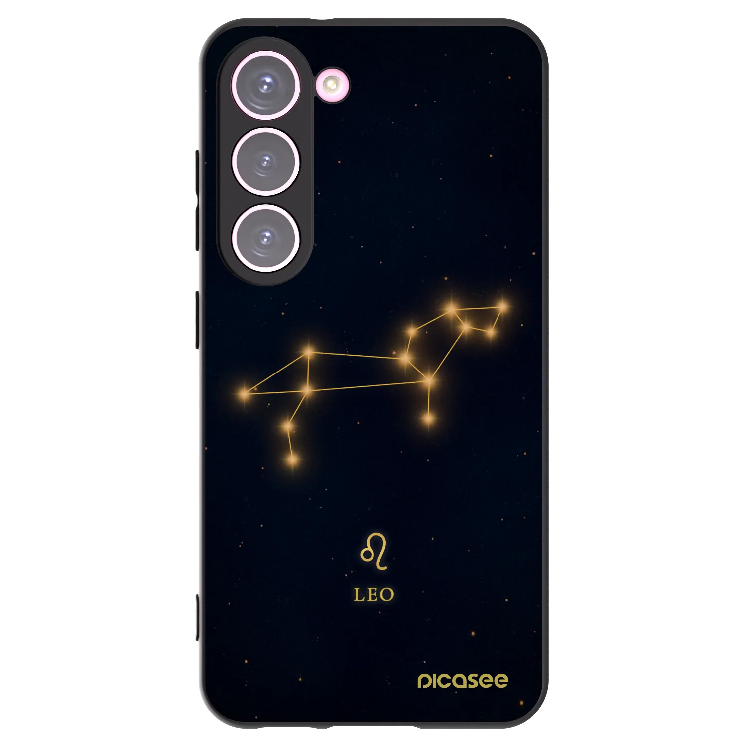 Picasee Μαύρη θήκη σιλικόνης για Samsung Galaxy S23 5G - LEO