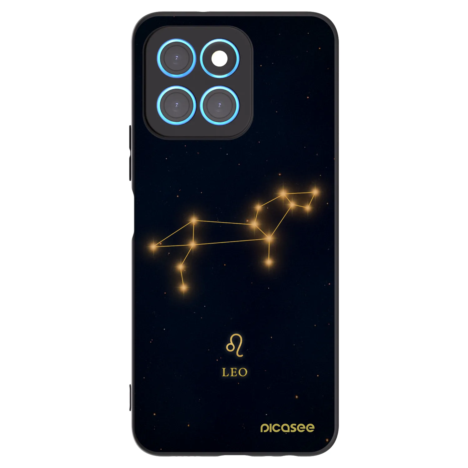 Picasee Μαύρη θήκη σιλικόνης για Honor X8 5G - LEO