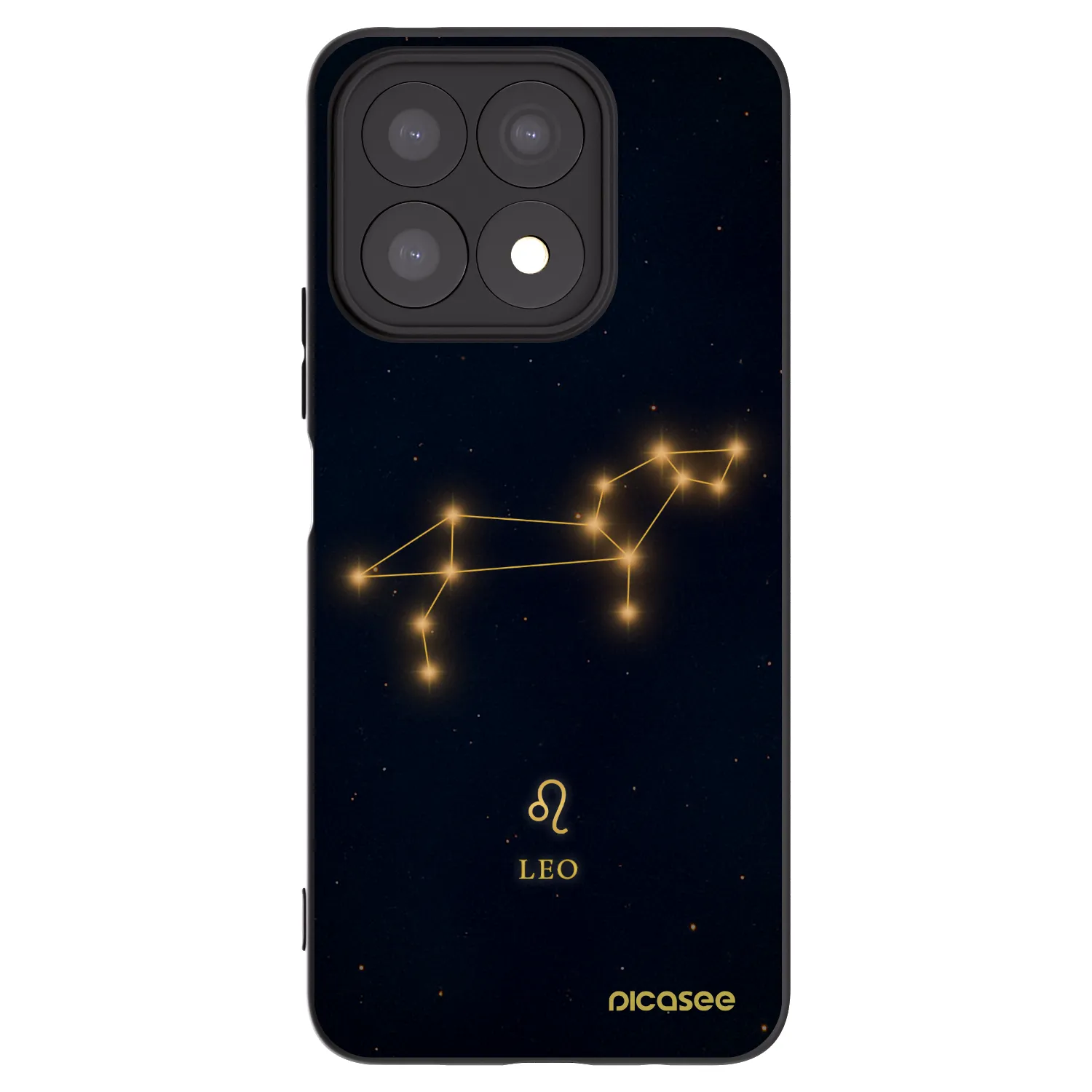 Picasee Μαύρη θήκη σιλικόνης για Honor X8a - LEO