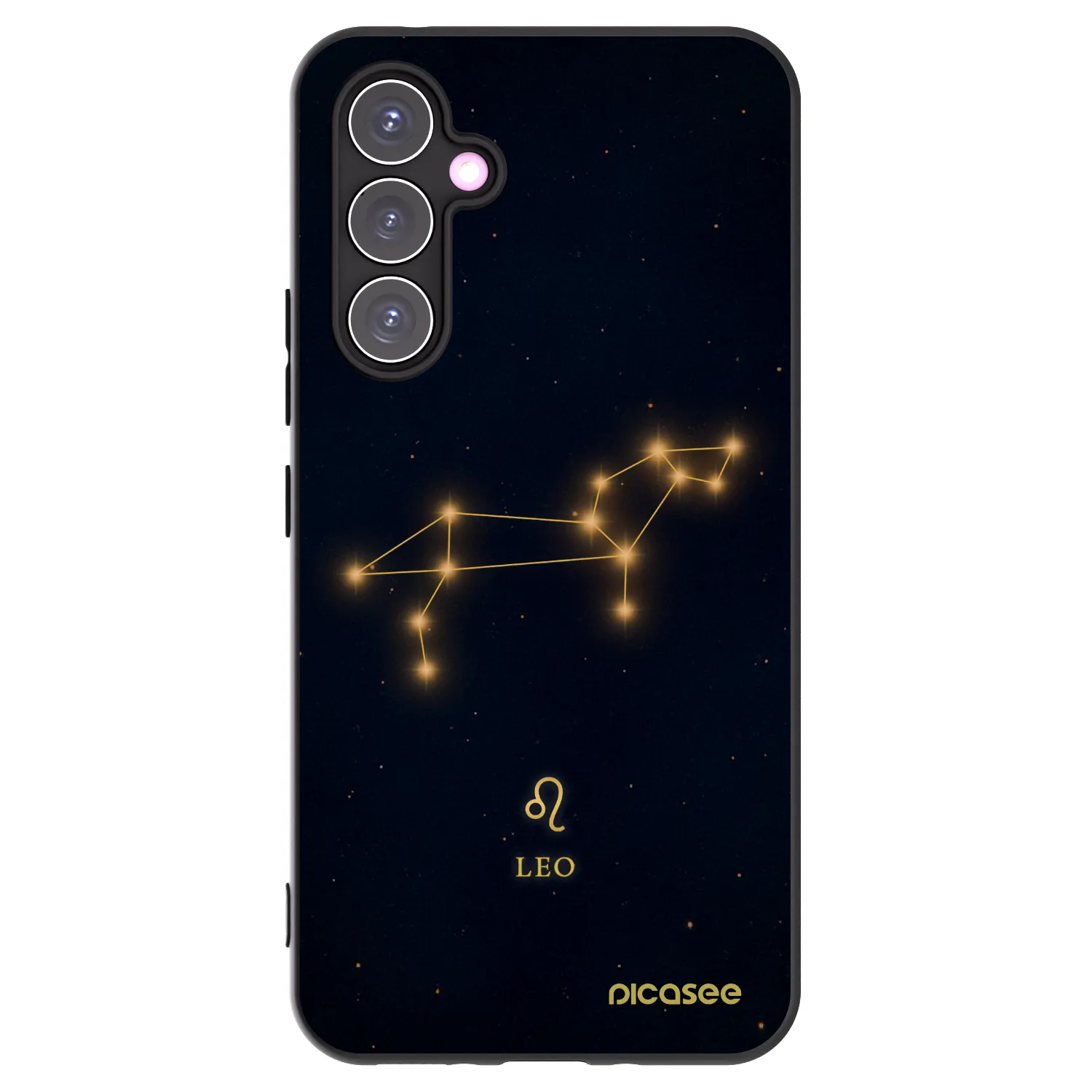 Picasee Μαύρη θήκη σιλικόνης για Samsung Galaxy A54 5G A546B - LEO