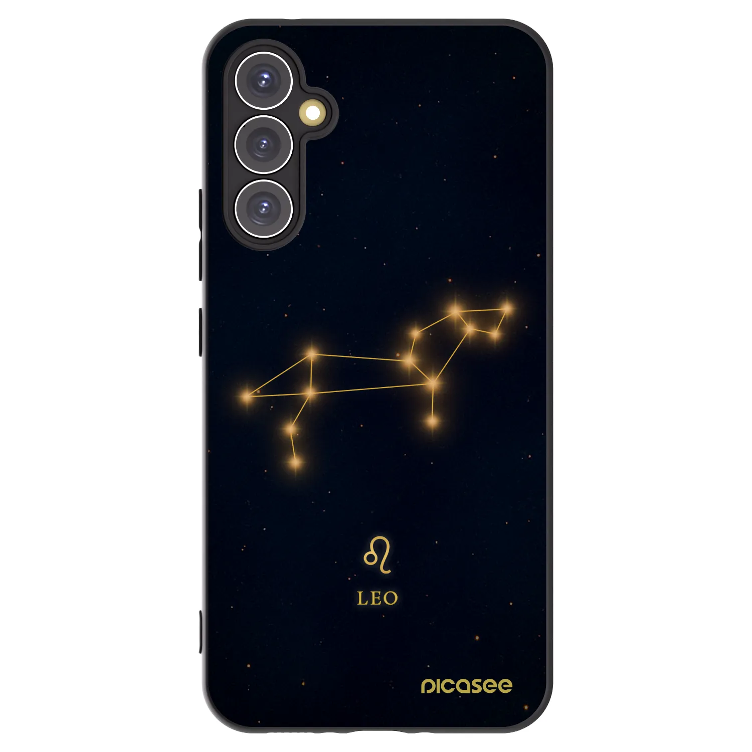 Picasee Μαύρη θήκη σιλικόνης για Samsung Galaxy A34 5G A346B - LEO