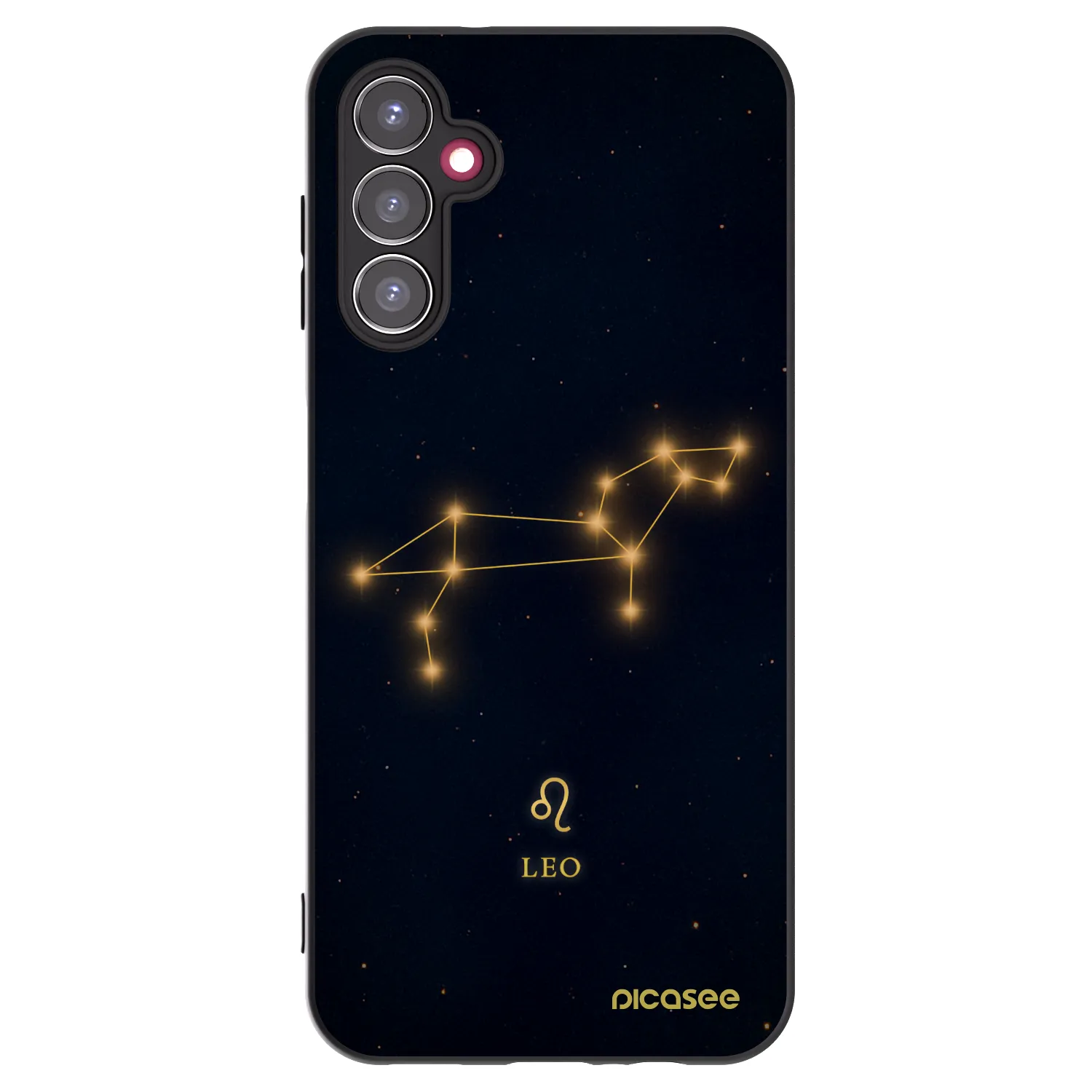 Picasee Μαύρη θήκη σιλικόνης για Samsung Galaxy A14 4G A145R - LEO