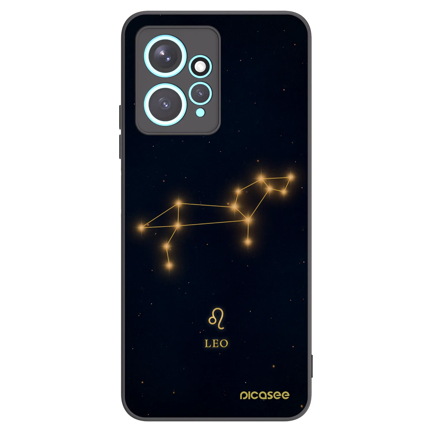 Picasee Μαύρη θήκη σιλικόνης για Xiaomi Redmi Note 12 4G - LEO