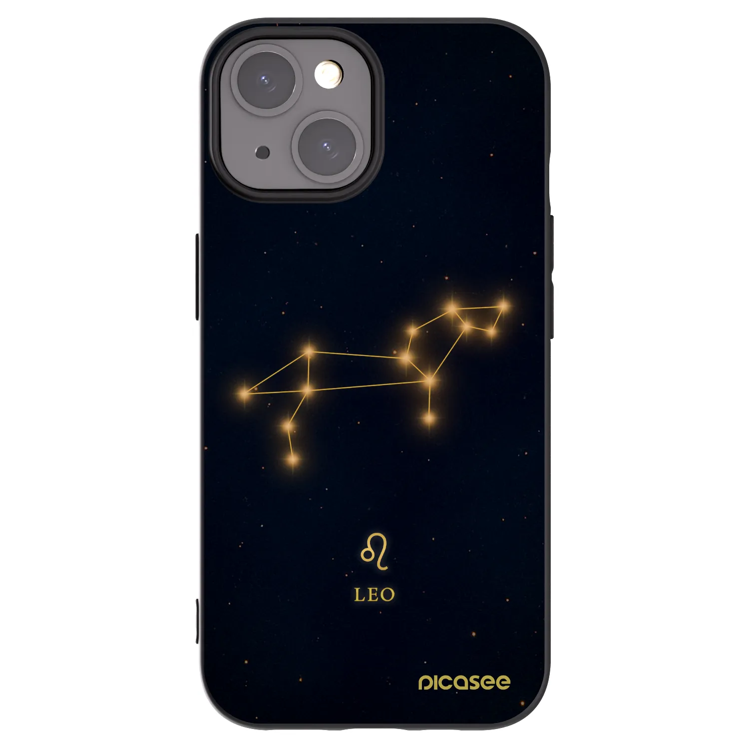 Picasee Μαύρη θήκη σιλικόνης για Apple iPhone 15 - LEO