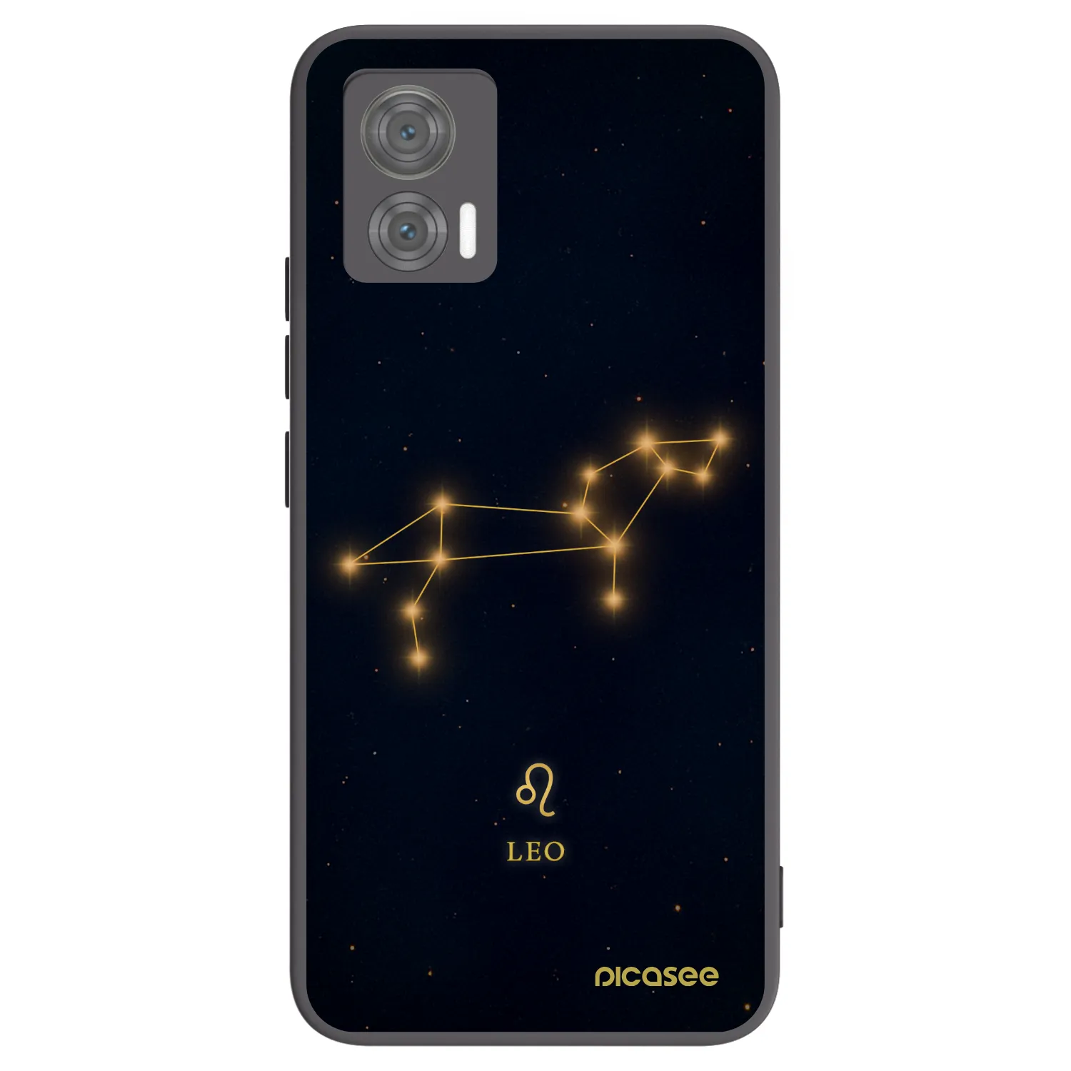 Picasee Μαύρη θήκη σιλικόνης για Motorola Edge 30 Neo - LEO